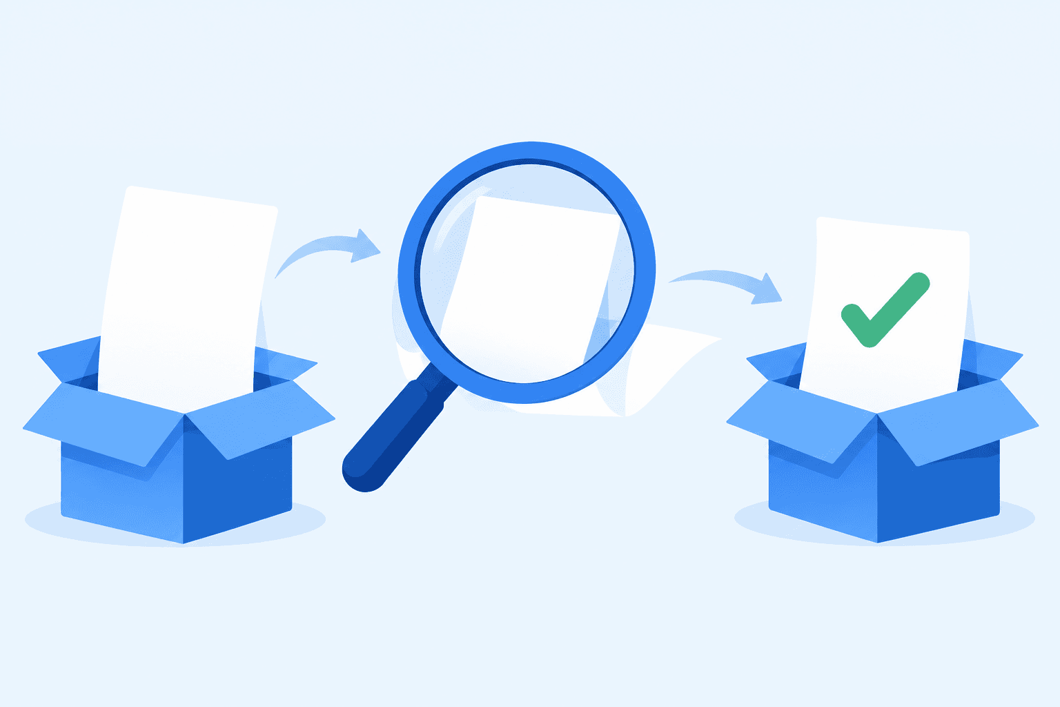 Illustration of the round trip: export leads and contacts, verify the file, update the records with the results
